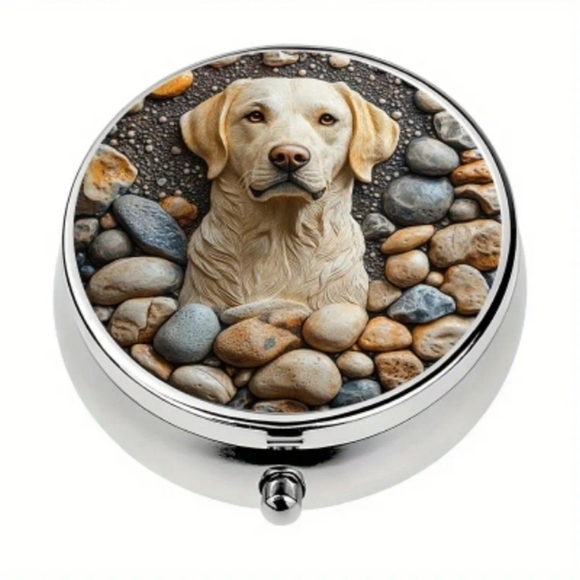 Accessories - Samson's Friends Yellow Lab 3 Compartment Pill Box